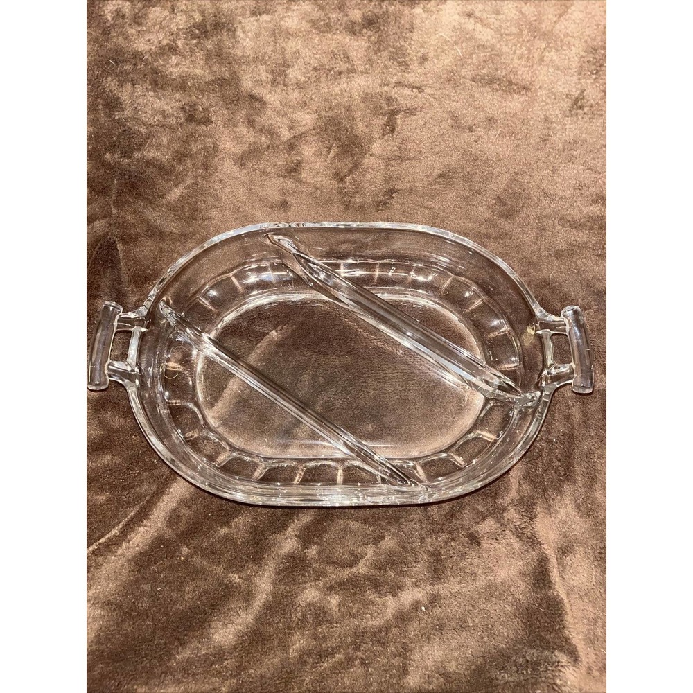 Raleigh by fostoria Three Part Divided Serving dish